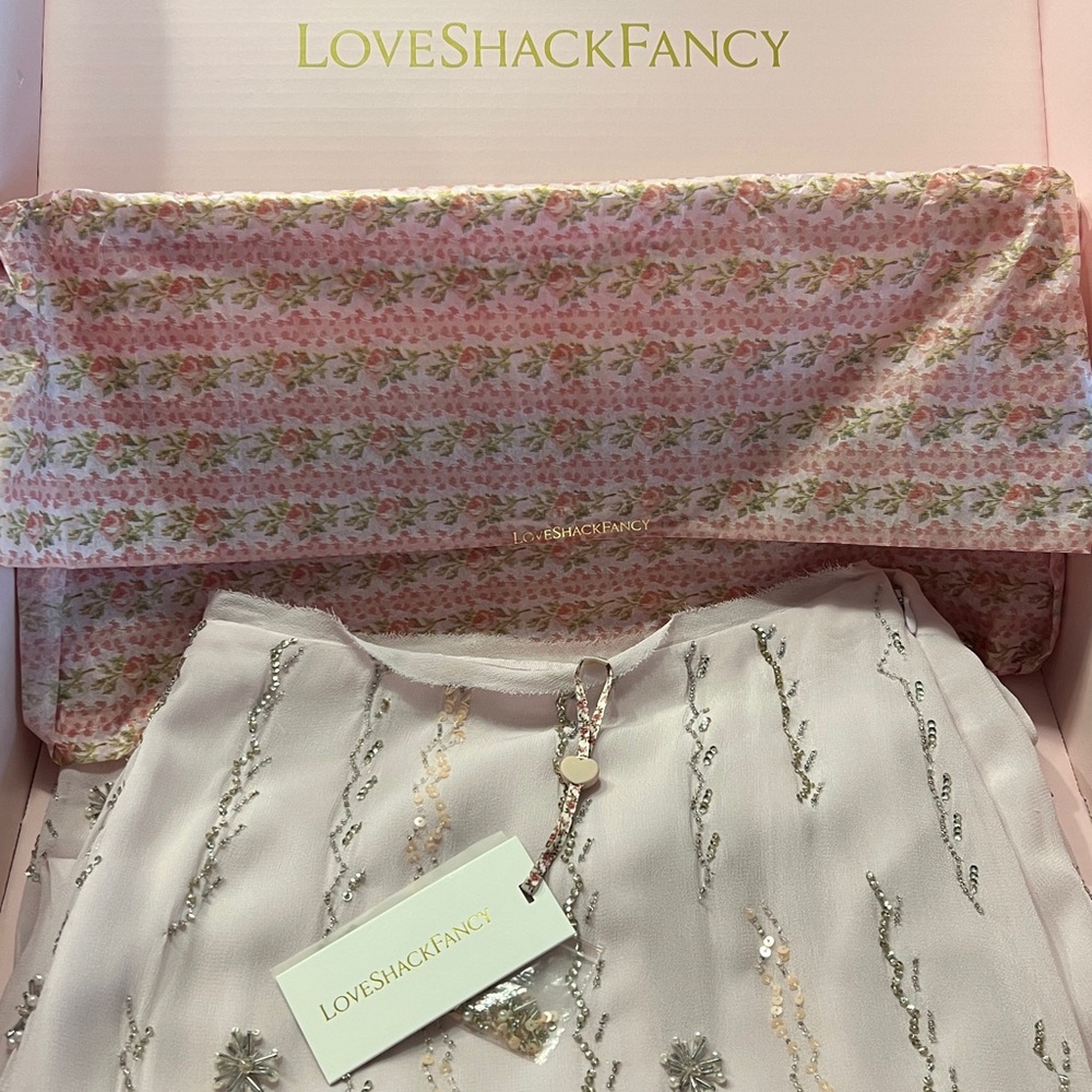 LOVESHACKFANCY Goodall Embellished Midi Skirt - Picture 15 of 15